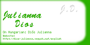 julianna dios business card